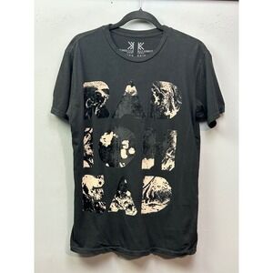 Radiohead 2017 Tour Black T Shirt Womens Small Band Concert WASTE Organic